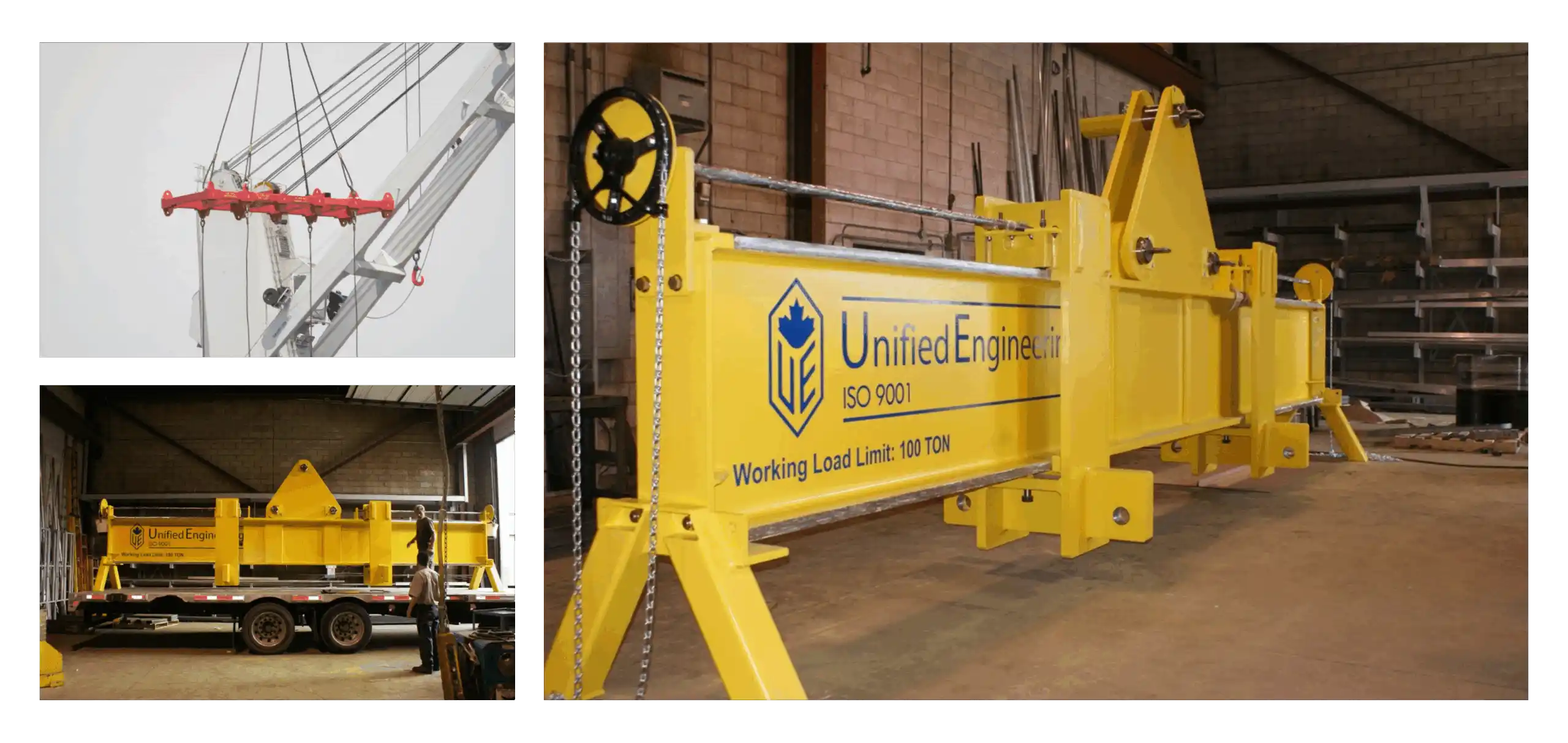 Engineered solutions for lifting beams and spreader beams with adjustable yokes, for turbine shafts, rotors, and other large cylindrical components, for Google search query