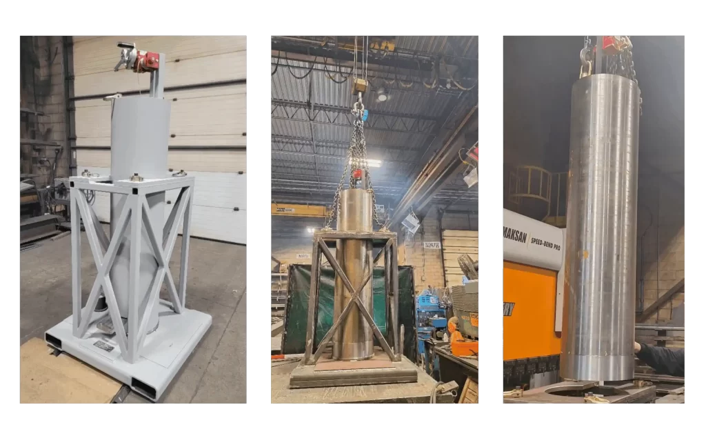 Photo on Google of radiation shielding devices designed for nuclear reactors when searched for 'basket retrieval tool'