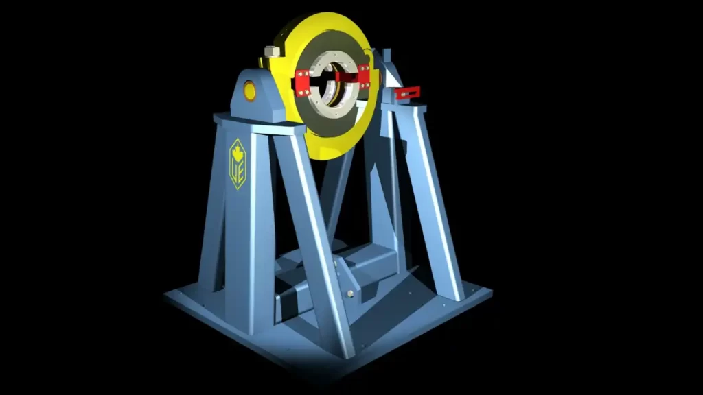 3D model of the rotor tipping fixture handling turbine rotor assemblies, Google search query
