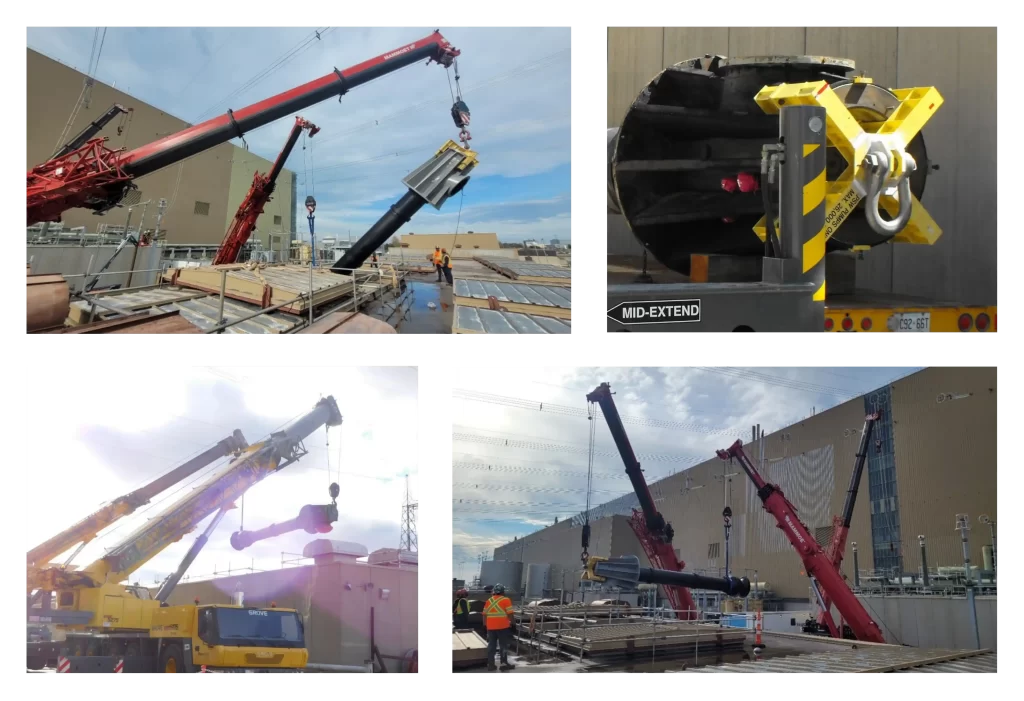 Photos of Pump Lifting Device by Unified Engineering in action, for Google search query pump lifting devices